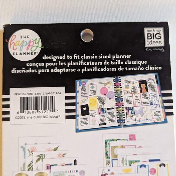 NWT 'Happy Illustrations' 521 pcs Happy Planner Classic Sticker Book Home NEW - Picture 5 of 5